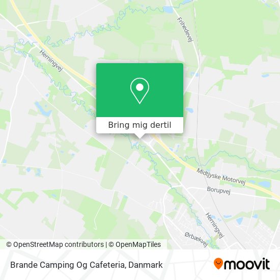 Brande Camping Og Cafeteria kort