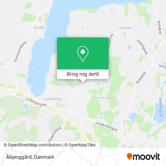 Åbjerggård kort