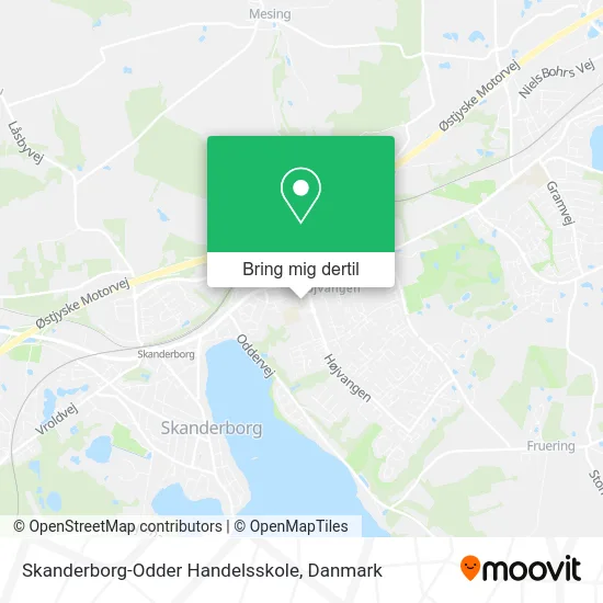 Skanderborg-Odder Handelsskole kort