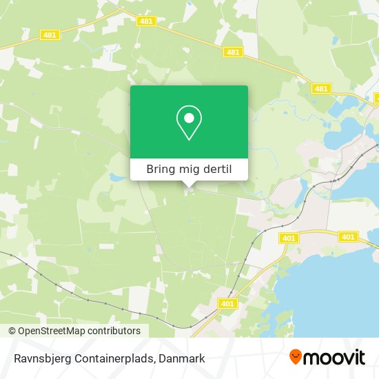 Ravnsbjerg Containerplads kort