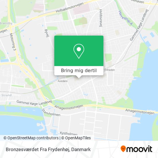 Bronzesværdet Fra Frydenhøj kort
