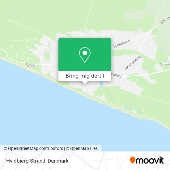 Hvidbjerg Strand kort