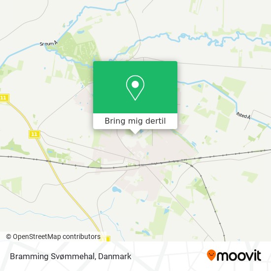 Bramming Svømmehal kort