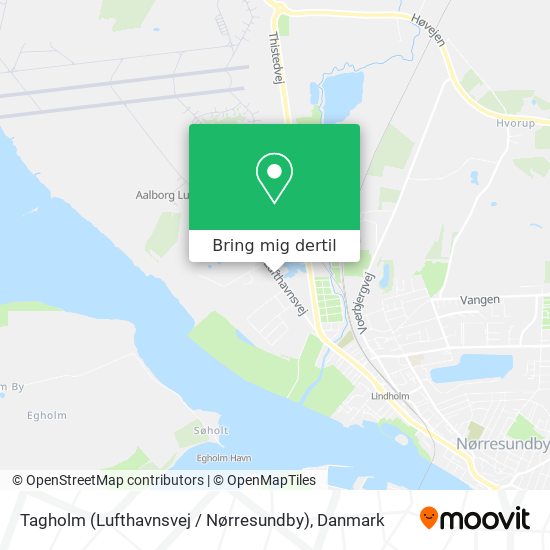 Tagholm (Lufthavnsvej / Nørresundby) kort