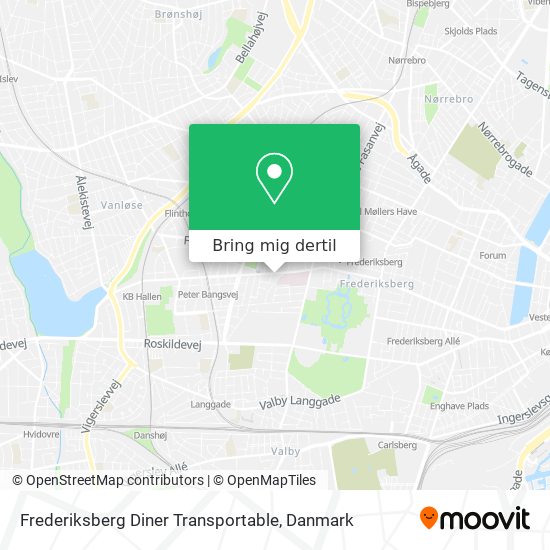 Frederiksberg Diner Transportable kort