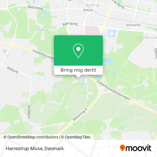 Harrestrup Mose kort