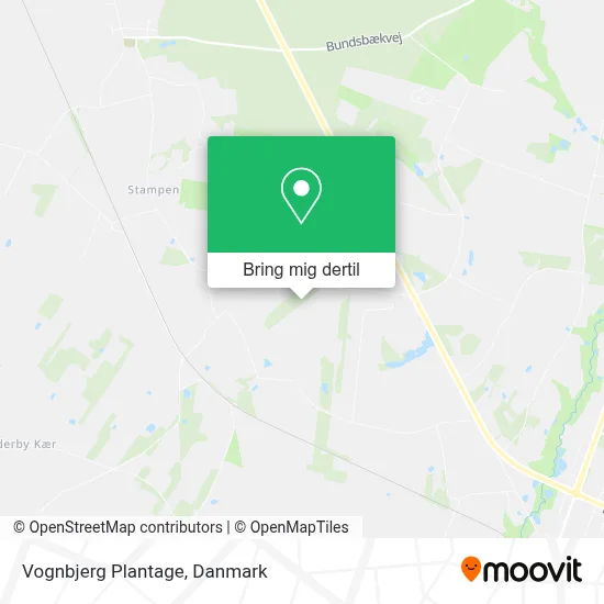 Vognbjerg Plantage kort