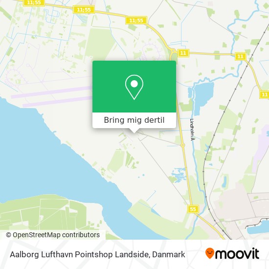 Aalborg Lufthavn Pointshop Landside kort