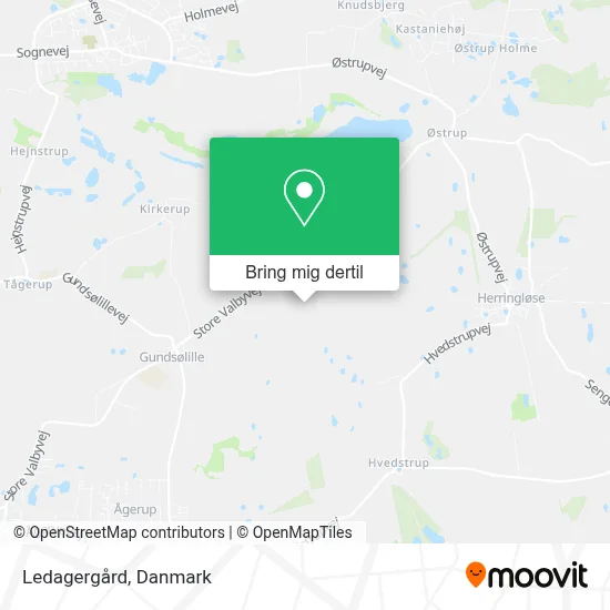 Ledagergård kort