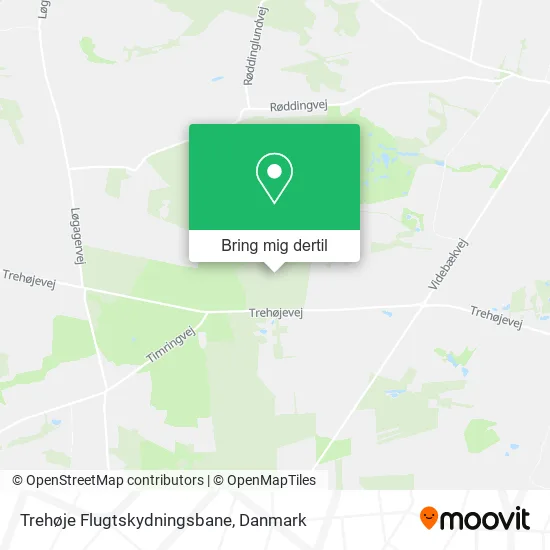 Trehøje Flugtskydningsbane kort