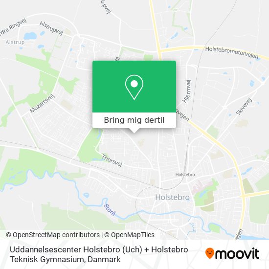 Uddannelsescenter Holstebro (Uch) + Holstebro Teknisk Gymnasium kort