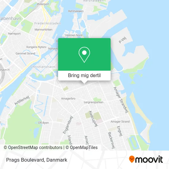 Prags Boulevard kort