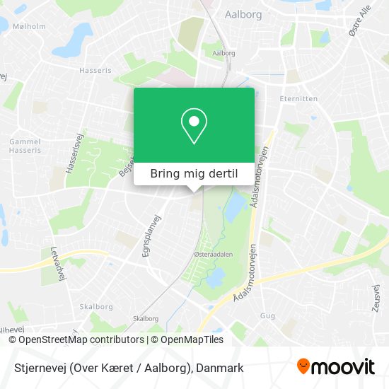 Stjernevej (Over Kæret / Aalborg) kort