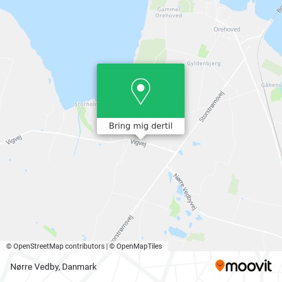 Nørre Vedby kort