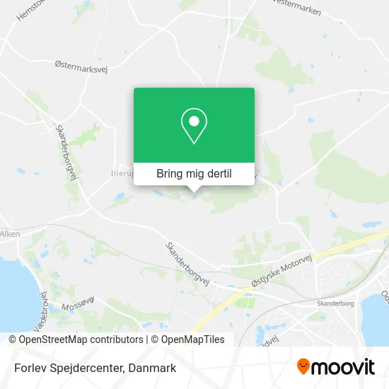 Forlev Spejdercenter kort