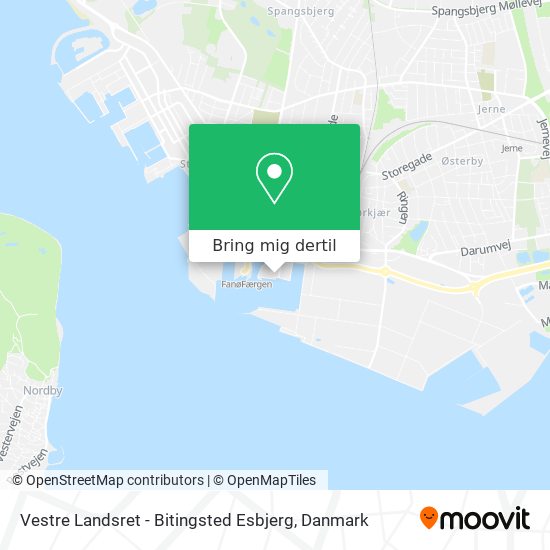 Vestre Landsret - Bitingsted Esbjerg kort