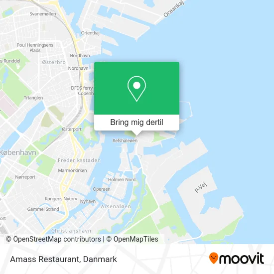 Amass Restaurant kort