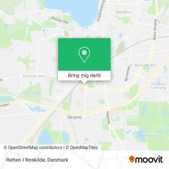Retten I Roskilde kort