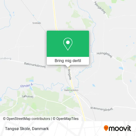 Tangsø Skole kort