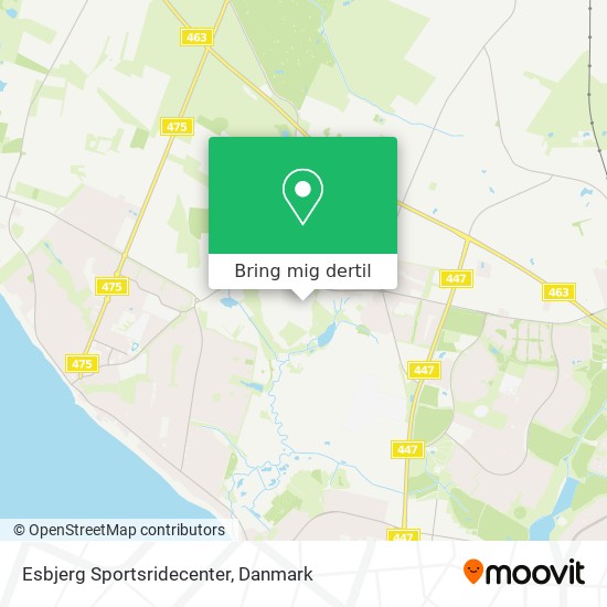 Esbjerg Sportsridecenter kort