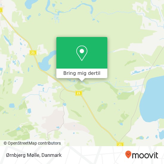 Ørnbjerg Mølle kort