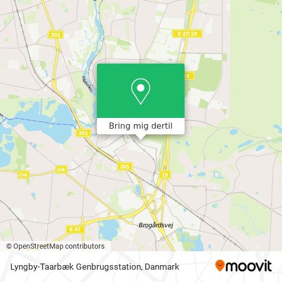 Lyngby-Taarbæk Genbrugsstation kort