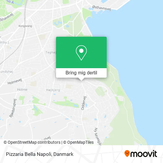 Pizzaria Bella Napoli kort