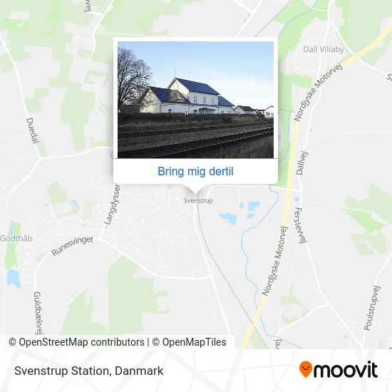 Svenstrup Station kort