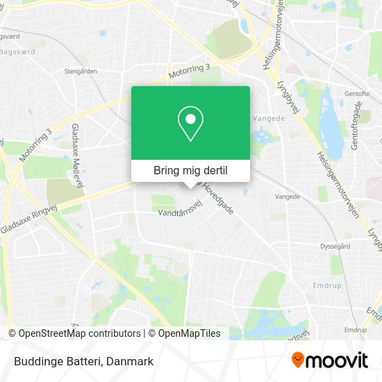 Buddinge Batteri kort