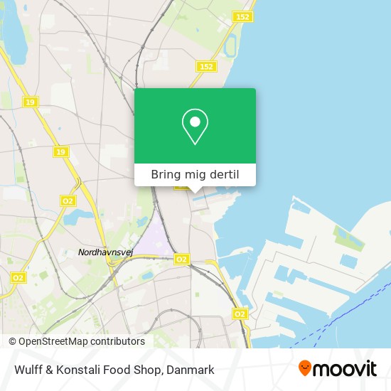 Wulff & Konstali Food Shop kort