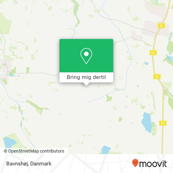 Bavnshøj kort