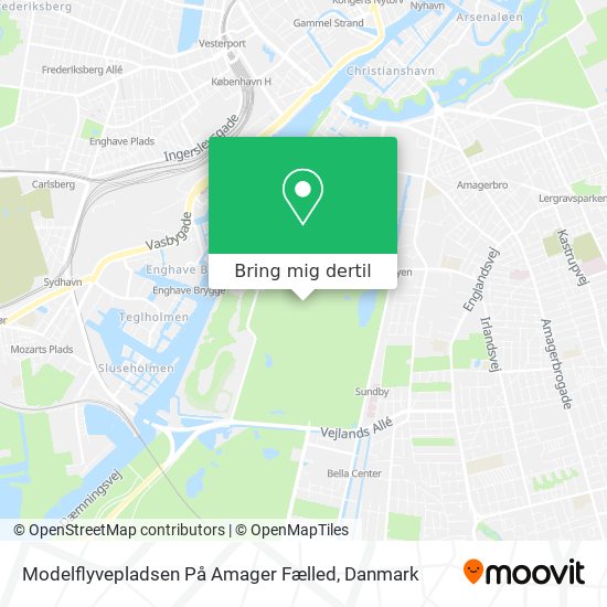 Modelflyvepladsen På Amager Fælled kort