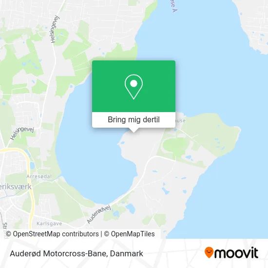 Auderød Motorcross-Bane kort