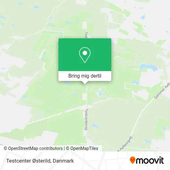 Testcenter Østerild kort