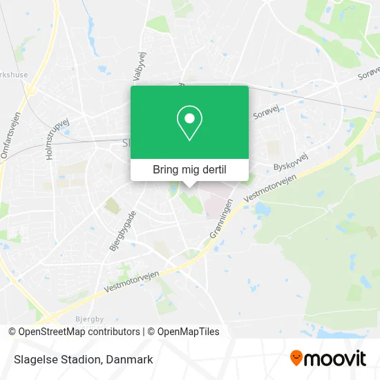 Slagelse Stadion kort