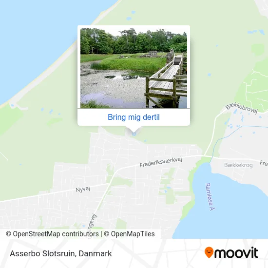 Asserbo Slotsruin kort