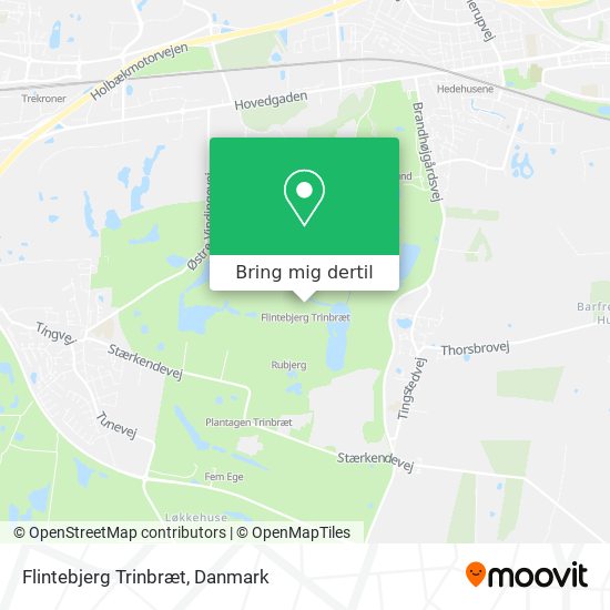 Flintebjerg Trinbræt kort