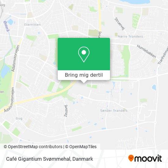 Café Gigantium Svømmehal kort