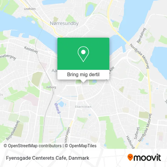 Fyensgade Centerets Cafe kort