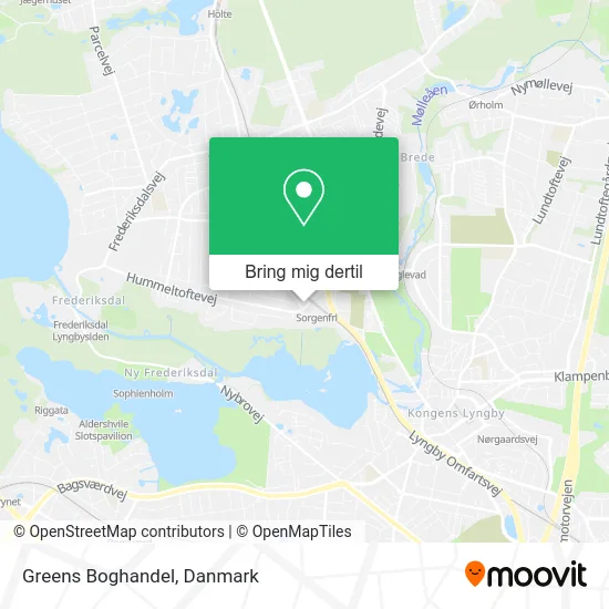 Greens Boghandel kort