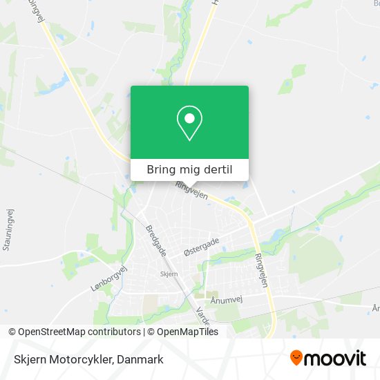 Skjern Motorcykler kort