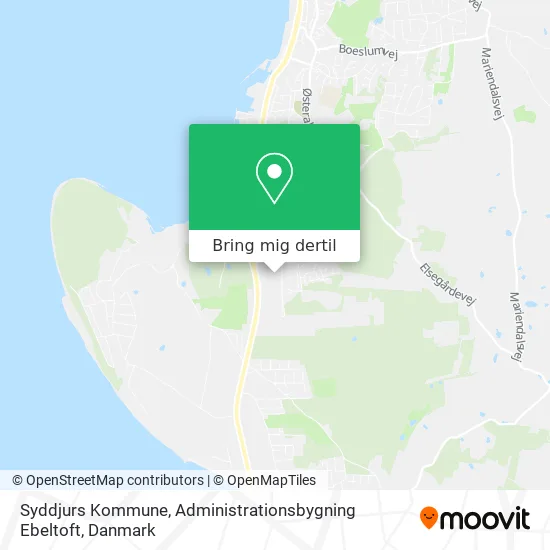 Syddjurs Kommune, Administrationsbygning Ebeltoft kort