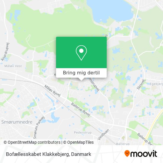 Bofællesskabet Klakkebjerg kort