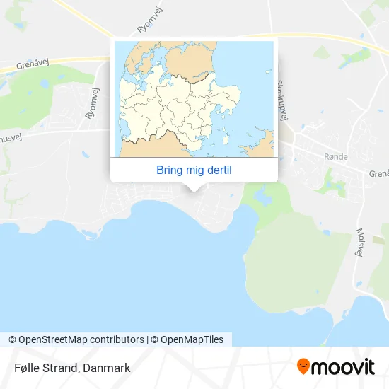Følle Strand kort
