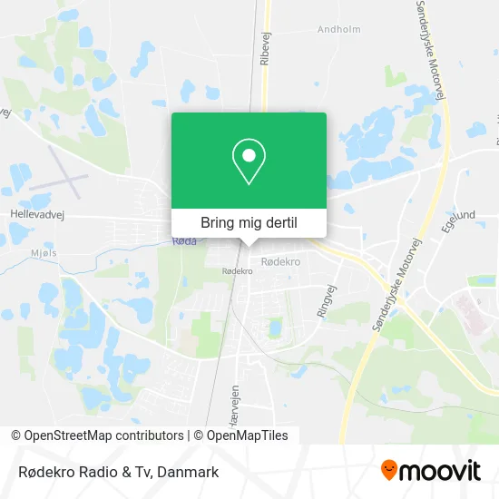 Rødekro Radio & Tv kort