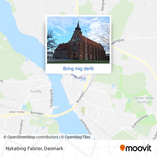 Nykøbing Falster kort