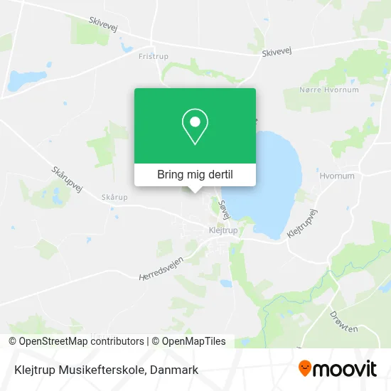 Klejtrup Musikefterskole kort