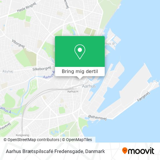 Aarhus Brætspilscafé Fredensgade kort
