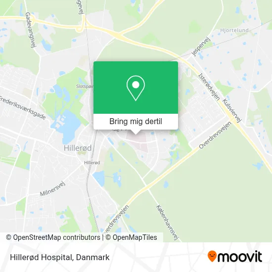 Hillerød Hospital kort