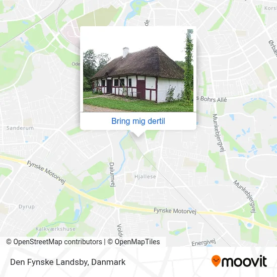 Den Fynske Landsby kort